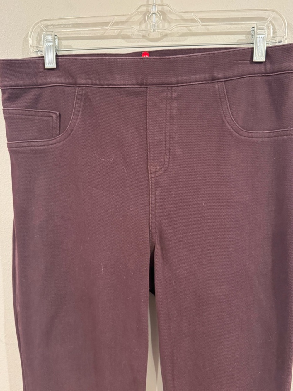 Spanx Women’s Jean Leggings Purple Size XL Straight Leg Stretch Pants